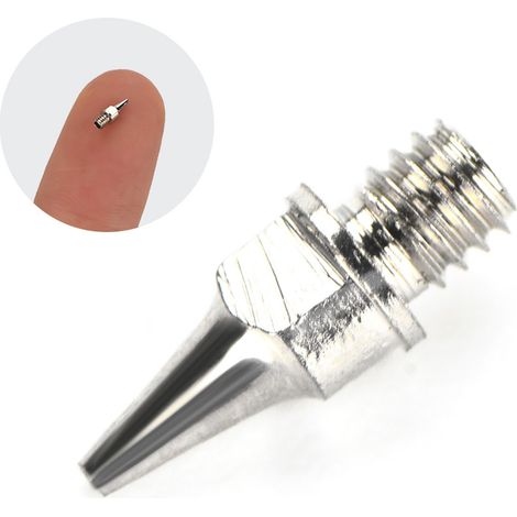 5 Pièces Buse Aérographe Accessoires Kit Peinture Gravité Alimentation 0,2mm Pulvérisateur (1/5)