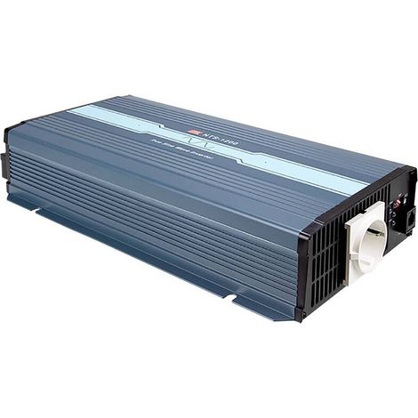 [GEBRAUCHT] B-Ware Mean Well Wechselrichter Stromwandler NTS-1200 EU Sinuswelle Fernbedienung 24V