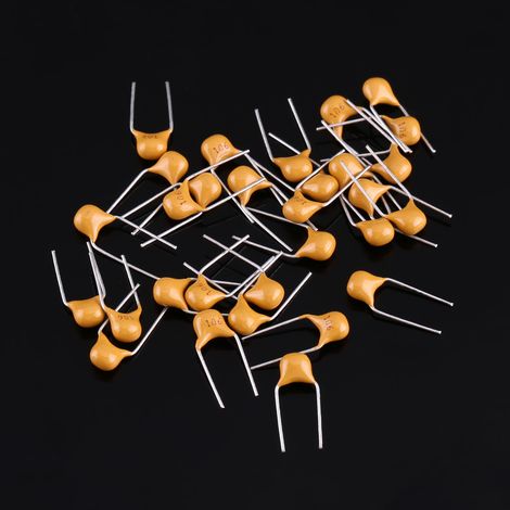 500 condensateurs céramiques multicouches monolithiques (10 valeurs : 0,1 µF à 10 µF) avec boîte de rangement (1/5)