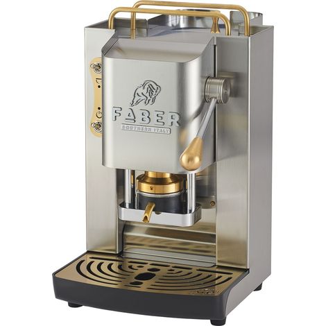 Macchina da caffè faber pro inox deluxe serbatoio vetro silenziosa