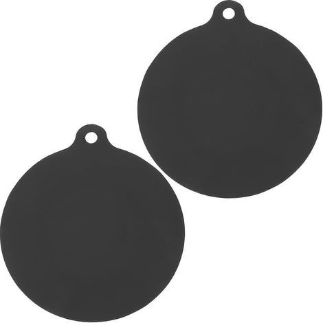 Set mit 2 hitzebeständigen Silikon-Backmatten für Induktionskochfelder – 26,00 x 24,00 x 0,10 cm – Schwarz (1/4)