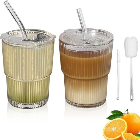 Verres avec Couvercle et Paille – Étanches et Durables