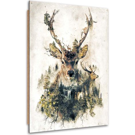 Quadro deco panel, Cervo artistico - 70x100 (1/5)