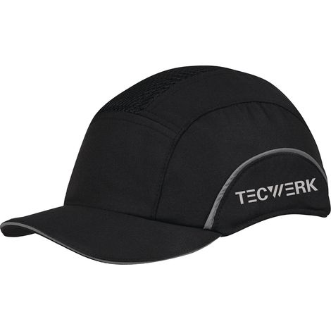 Casco  Anti-Golpes  Daylight  Base-Cap  II  52-65cm  negro  visera  5cm  EN  812:2012  TECWERK (1/2)