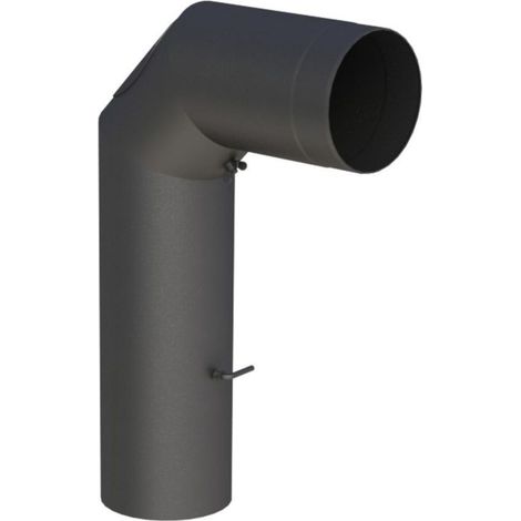 Tuyau coudé pour tuyau de poêle Ø 180 mm