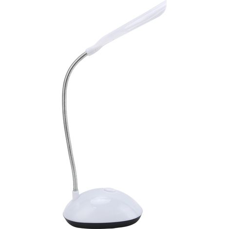 Lampe de lecture LED pour enfant, flexible à 360°, protection des yeux, réglable, lampe de tête de lit blanche (1/5)