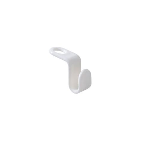 Lot de 50 crochets de connexion pour cintres en plastique blanc – Accessoires de penderie (1/5)
