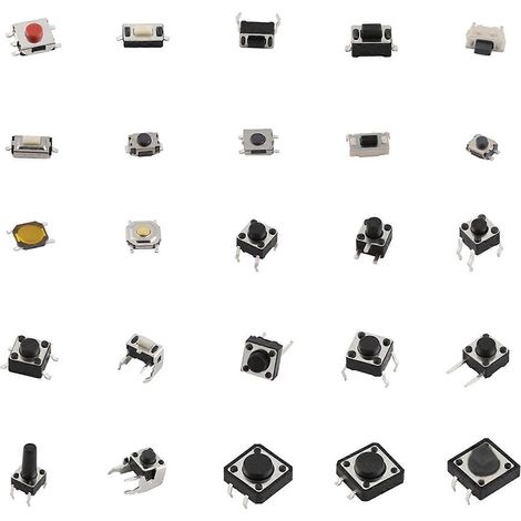 125-teiliges Sortiment an Mikroschaltern für Autofernbedienungen, SMD- und DIP-Schalter (1/5)