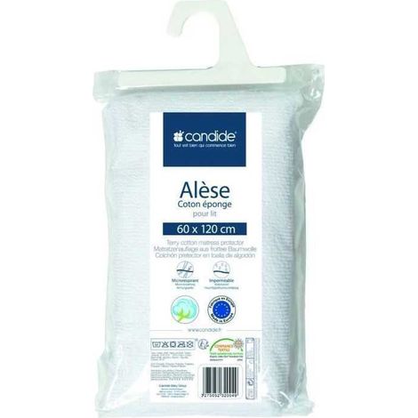 Baby Matratzenauflage 60x120 - Baby Unterlage - Geräuschlos - Wasserdicht - Absorbierend - Oeko Tex® - Hergestellt in Europa - 60x120cm Weiß (1/3)