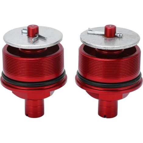 Cache-fourche de précharge en métal pour tube de réglage d'amortisseur avant, pour CB400, rouge (1/5)