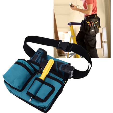 Gürteltasche, Hängetasche, Werkzeugtasche aus Oxford-Gewebe, Elektriker-Werkzeugtasche, multifunktionale Aufbewahrungstasche für Kleinteile (1/5)