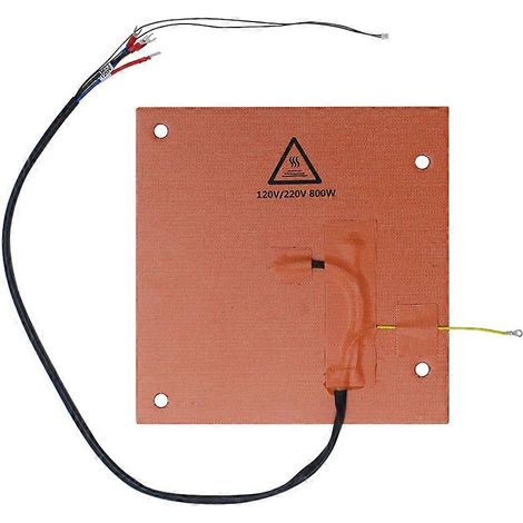 Für Creality K1 Max 120V/220V 800W Dual-Voltage-Heizmatte 305x301mm 157° Bimetall-Thermostat für K1 Max (1/5)