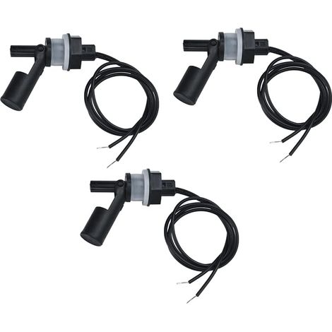 Lot de 3 Capteurs de Niveau deau, Interrupteur Flotteur Pour, Pompe Capteur Niveau eau Interrupteur De Niveau Automatique pour Aquarium de Piscine (1/4)