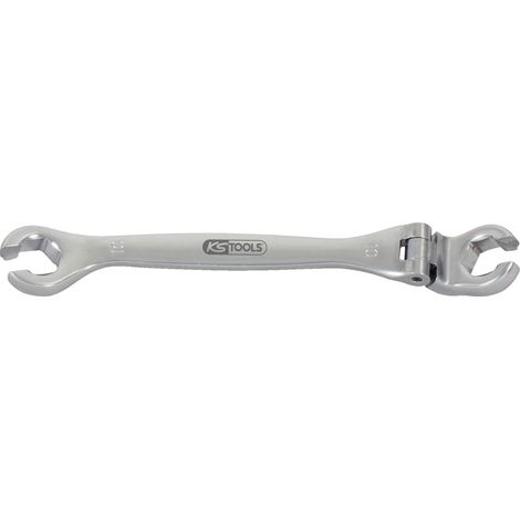 Kstools – Clé à tuyauter articulée 10 mm – Longueur 128 mm – Finition chromée en acier Chrome Vanadium – Angle d'inclinaison 15° (1/3)