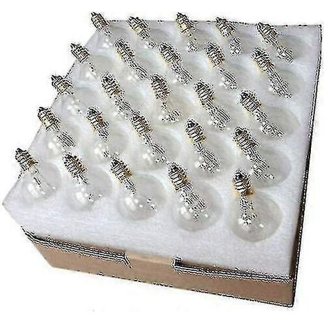 25 bombillas LED de repuesto G40 E12 de 7W para guirnaldas de luces.