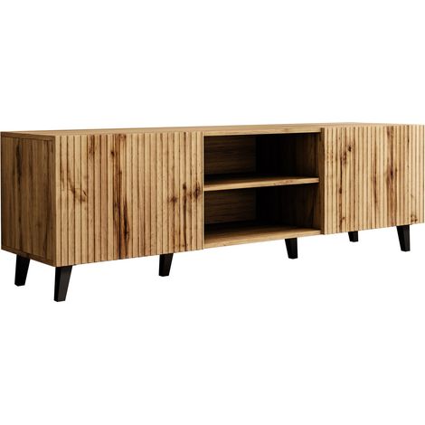 Mueble TV Comes, Roble wotan, Número de puertas: 2, Número de cajones: 0, 150x53x42cm
