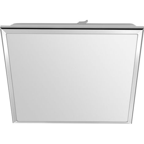 Plafonnier LED SILVER 28x28cm, 10W, 230V, 3000K/4000K/6500K, IP44, chrome (1/4)