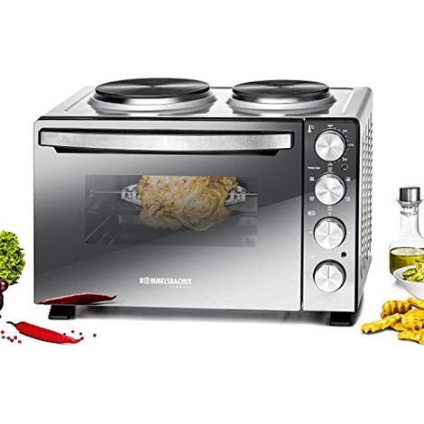 Rommelsbacher KM 3300 Mini-Backofen mit Kochplatte