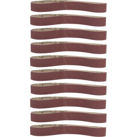 Tbest Outils de Broyage Outil de Polissage du Bois de Travail du Bois de Travail du Nœud Ne Procure, 10pcs Alumine Ceinture Abrasive Ding Bande Broyant le Polissage Aper Sts 533 30 (400 (1/5)