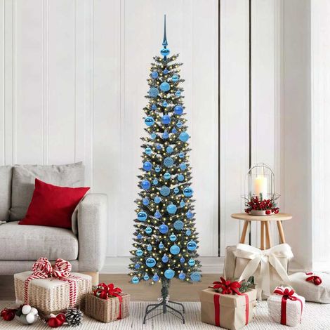 Árbol de Navidad artificial Verde 180 cm PVC, Plástico y Acero