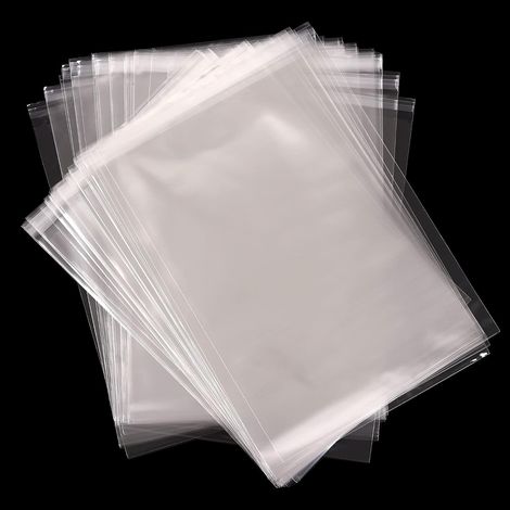 100 Sacs Auto-Adhésifs Transparents C5 En Cellophane OPP, Sacs D'Exposition Auto-Scellants Sûrs Pour La Nourriture, Biscuits, Cartes Et Artisanat (1/5)