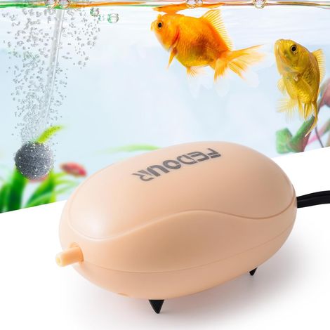 Air Pump for Mini Aquarium, Silent Aquarium Oxygen Pump with Single Outlet, Bubbler for Aquariums with Complete Accessories for Aquariums Up to 75L (1/5)