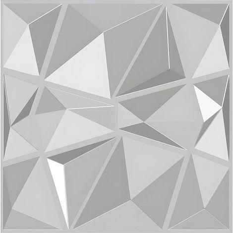 Pannello da parete 3D ANGLY da dipingere - Confezione da 3 m² - Lotto da 12 pezzi (1/5)