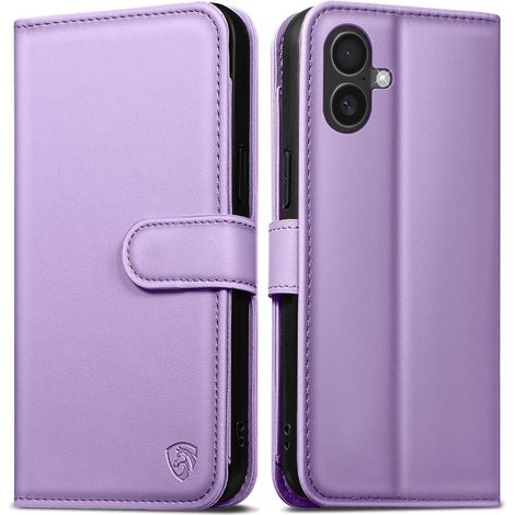 Handyhülle iPhone 16 Plus Klapphülle RFID Für iPhone 16 Plus HellLila (1/5)
