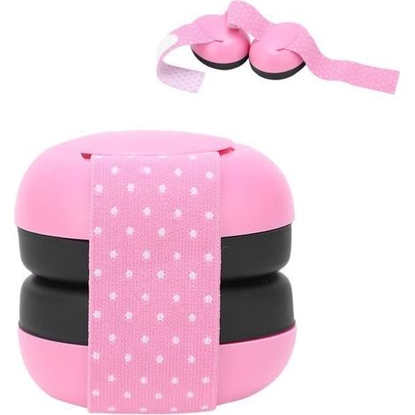 Bouchons d'oreilles antibruit pour enfants, roses (1/4)