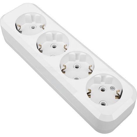 Europäische Steckdosenleiste, 16 A, runde Lochsteckdose, Wandsteckdose, 8 Löcher (1/5)