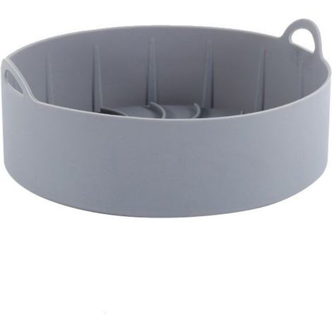 Silikon-Topfdeckel für Aria-Kühlschrank, geeignet für Aria-Kühlschrank, Mikrowelle und Backofen, Durchmesser 19 cm, grau (1/4)
