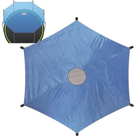 Toldo para cama elástica - 3 metros - 6 postes - Azul (1/5)