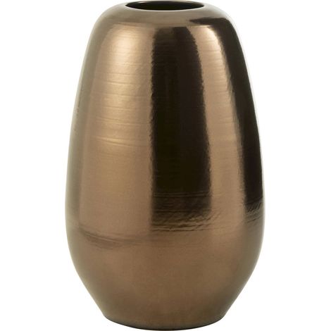 Vase doré en porcelaine élégance intemporelle pour votre intérieur - doré brillant effet métal (1/2)