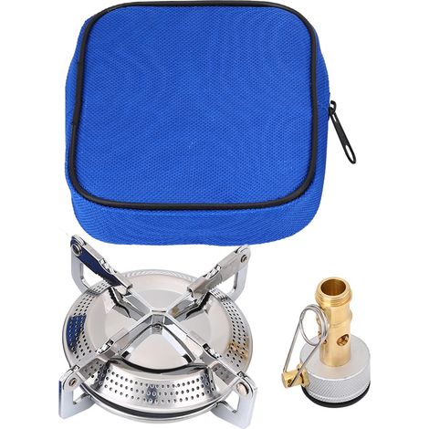 Brûleur rond de camping portable en alliage de titane pour pique-nique extérieur, mini réchaud de randonnée (1/5)