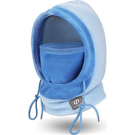 Passe-montagne polaire chaud et coupe-vent, protection intégrale, taille unique, bleu (1/5)