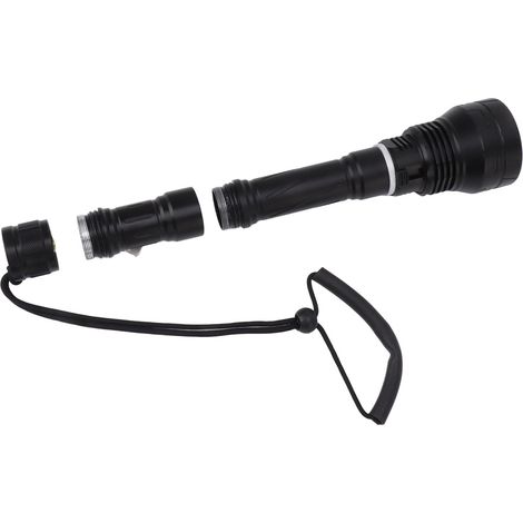 Torche étanche IPX8 pour plongée sous-marine, 100000 lumens, éclairage puissant, portée 100m, lampe torche professionnelle (1/5)