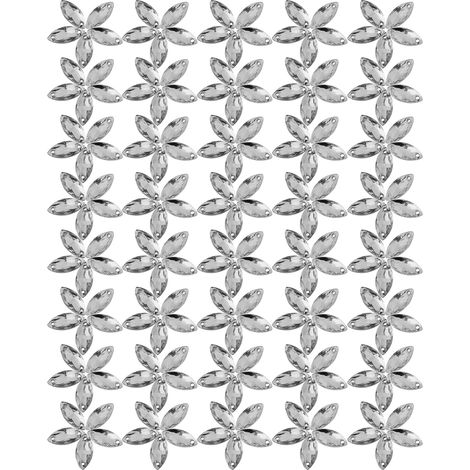Forets à double trou à fond plat en résine pour bricolage, 200 par paquet, vendus dans un seul paquet.