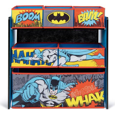 Meuble de rangement 6 paniers En Bois BATMAN - 62X30X60CM (1/5)