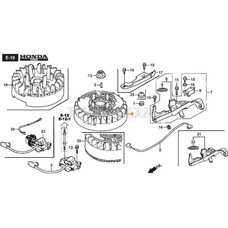 VOLANT MAGNÉTO ORIGINAL STIGA - 118552167/0