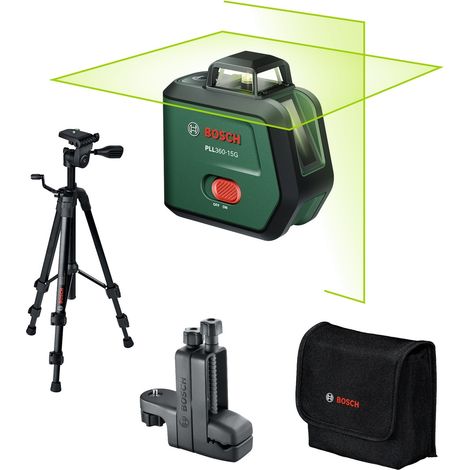 Bosch Kreuzlinien-Laser PLL360-15G Premium Set, 1 x Akku BA 3.6V 2.0Ah in Tasche (1/5)