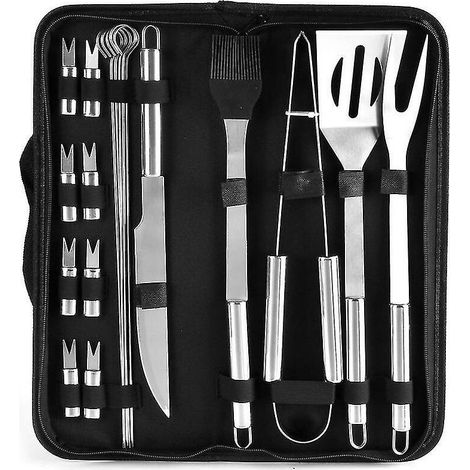 18 Piece Stainless Steel Bbq Tool Set For Home And Outdoors (1/3)