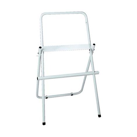 PORTA ROTOLO CARTA ASCIUGAMANI A PAVIMENTO  ACCIAIO VERN BIANCO CM 46 H.CM 96