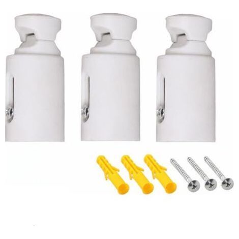 supports de rechange pour radiateur, sèche-serviettes, fixation murale blanche, espacement réglable, convient pour radiateurs de salle de bain droits ou incurvés (1/5)