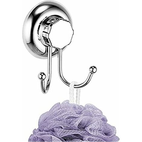 Green Mobility-Double Crochet à Ventouse - Système de Vide - Pas de Perçage - Crochet pour Serviette et Peignoir - Acier Inoxydable - Crochet Muralpour Salle de bain et Cuisine (1/5)