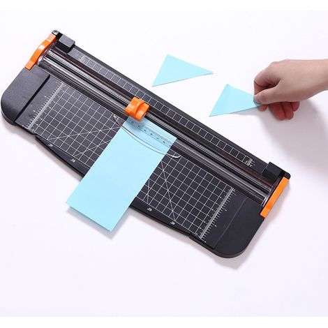 Tragbarer A4-Papierschneider mit 31 cm Schnittlänge, sicherem Schneidkopf und seitlichem Lineal. Ideal für Scrapbooking, Fotos, Karten und andere Bastelprojekte. Büro- und Haushaltsbedarf. (1/3)
