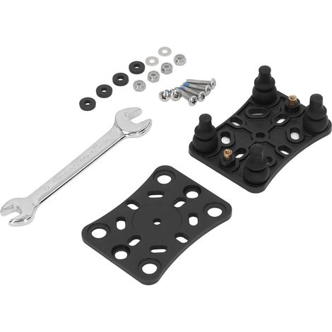 Support de téléphone portable pour moto, avec amortisseur de choc, noir, pour quad et SSV. (1/5)