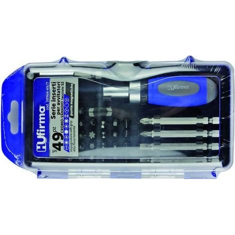 Hu-Firma Inserti Per Avvitatori Cromo Vanadio Set 49 Pz.