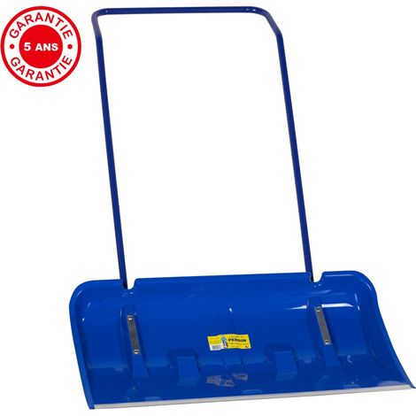 OUTILS PERRIN Traineau à neige étroit 820x420 avec roulettes, manche ergo, outil pour le déneigement (1/2)