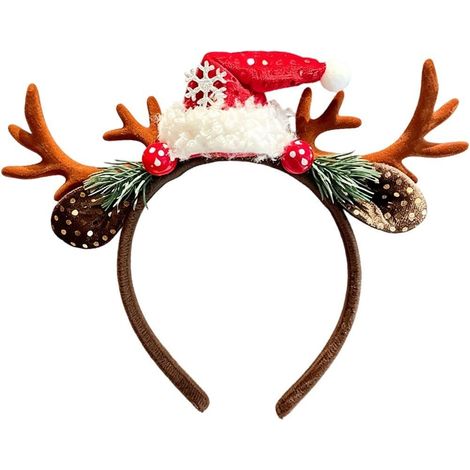 De avec Bois De Renne, Oreilles De Renne, Chapeau De Renne, Accessoires pour pour Femmes, Fêtes De du Nouvel an - MMCD-ZGL-05235 (1/5)