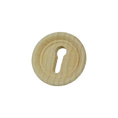 BOCCHETTE PER MOBILI LEGNO FAGGIO GREZZO DA INCASSO- - ø mm.34 con incasso ø mm.27 - 10 pezzi